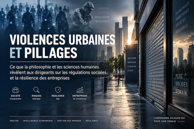Violences urbaines et pillages : ce que la philosophie et les sciences humaines révèlent aux dirigeants sur les régulations sociales et la résilience des entreprises