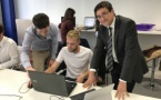 Xavier Desmaison avec quelques uns de ses collaborateurs